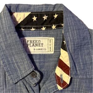 Free Planet button down shirt Size 7